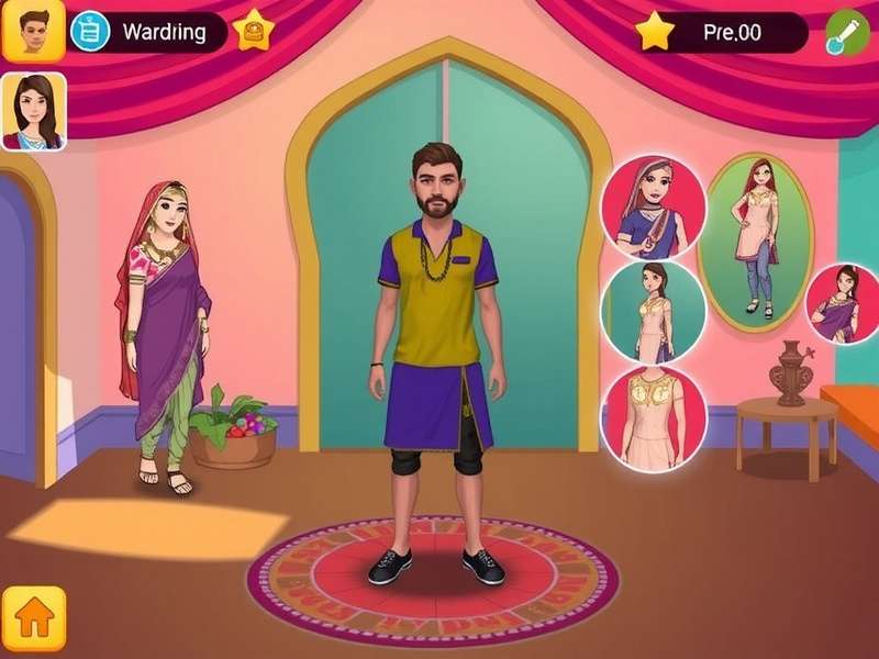 South Indian Fashion Game Character Customization